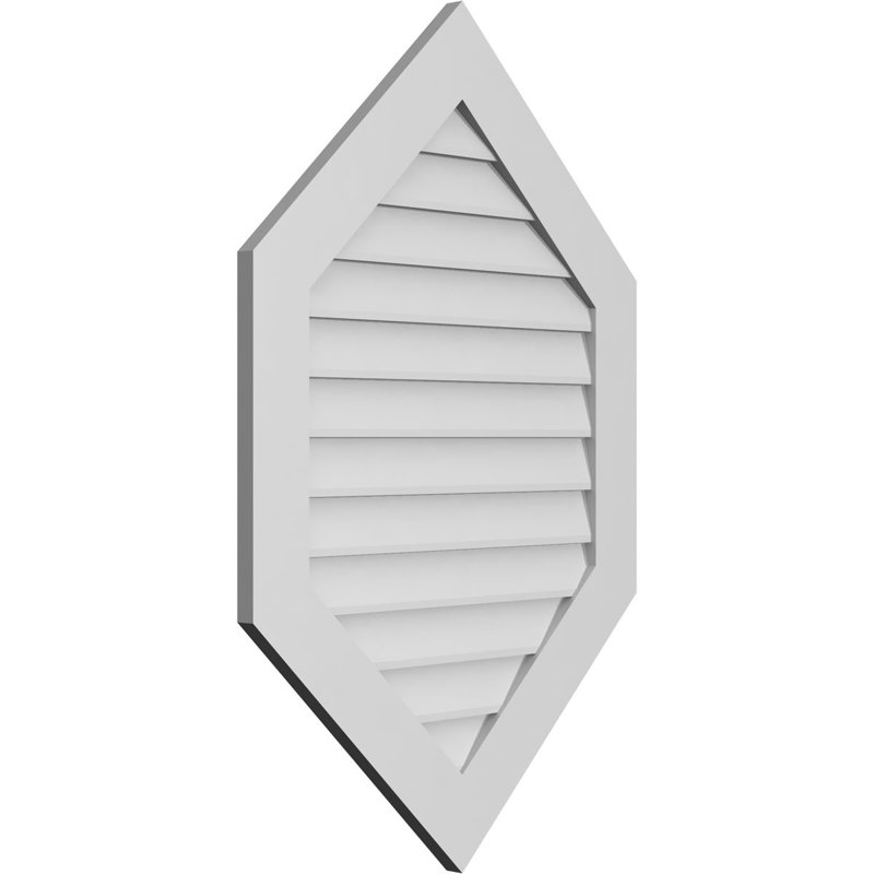 Ventilé vertical à pignon vertical 11/12 po, H 1 po x l 28 po x L 42 po