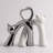 Silver White Cat Ceramic Decorative Object-1811568034