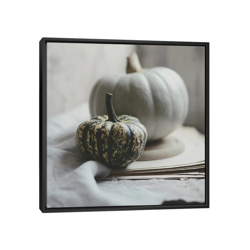 Fall Bunches 1 Piece Wall Art on Canvas, 45.72 cm H x 45.72 cm W, Black Floater Frame