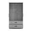 Garde-robe 2 portes, 2 tiroirs Kohdyn, P 20 po-1725049268