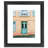Black Wood Matte Picture Frame with Mat-70819995