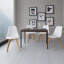 Ensemble de 4 chaises d'appoint Vitale, dossier incurvé ergonomique en plastique et siège rembourré-1115396054