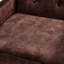 Fauteuil d'appoint capitonné à dossier - Espresso-130126168