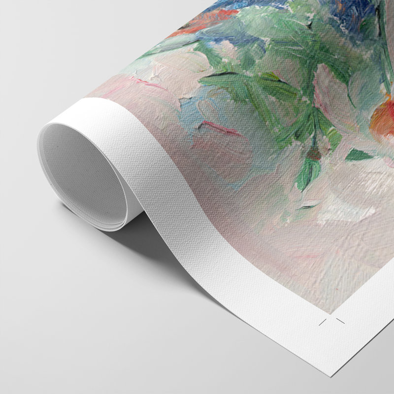 Painterly Soft Bouquet II - Impression sur toile seulement - NON-CADRE, H 60 po x l 40 po