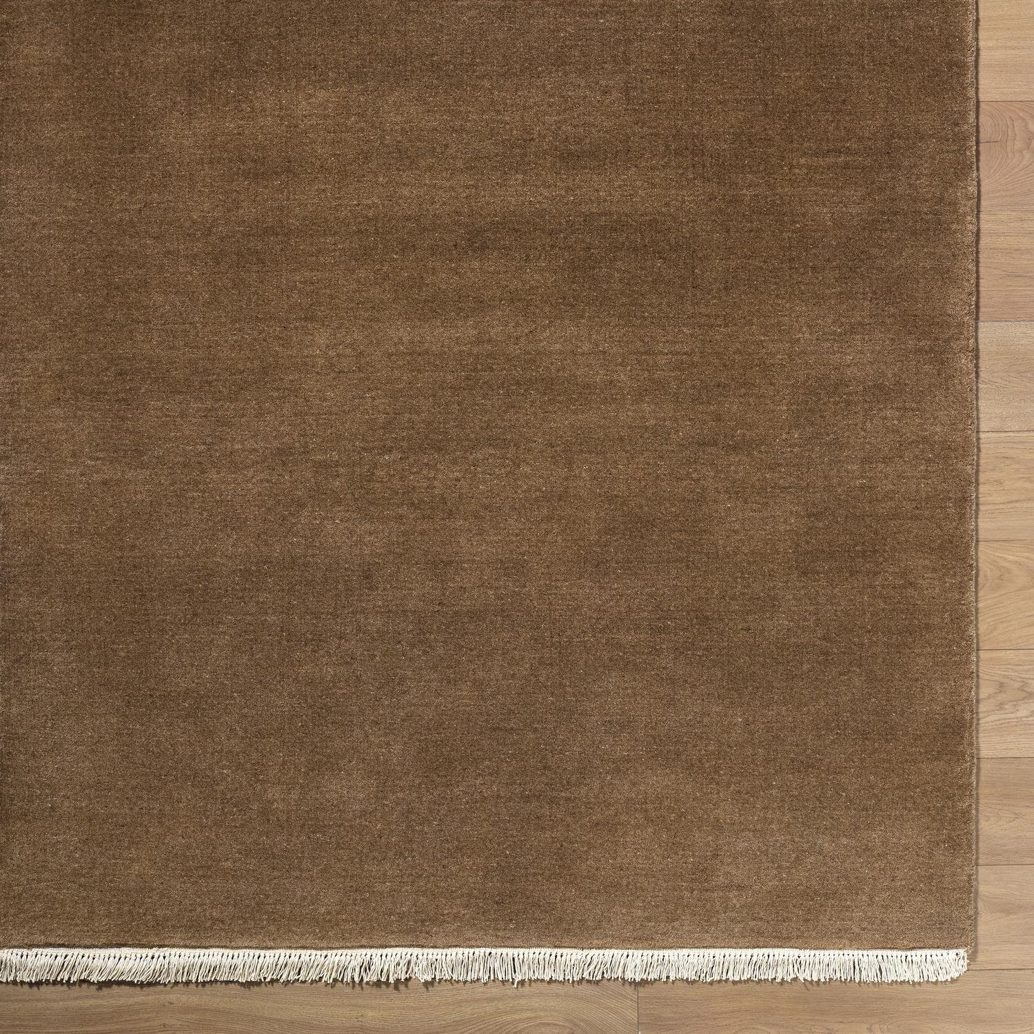 Clio Hand-Loomed Charcoal Wool Rug, Rectangle 3' x 10'