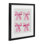 «Four Soft Pink Bows», impression sous verre encadrée, design par Petal Prints Design