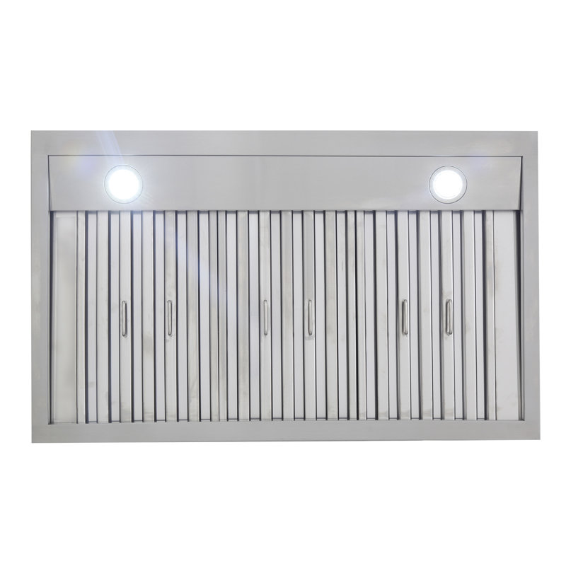 Kucht Stainless Steel Wall Range Hood, 28.75" H x 29.5" W x 22" D, Red