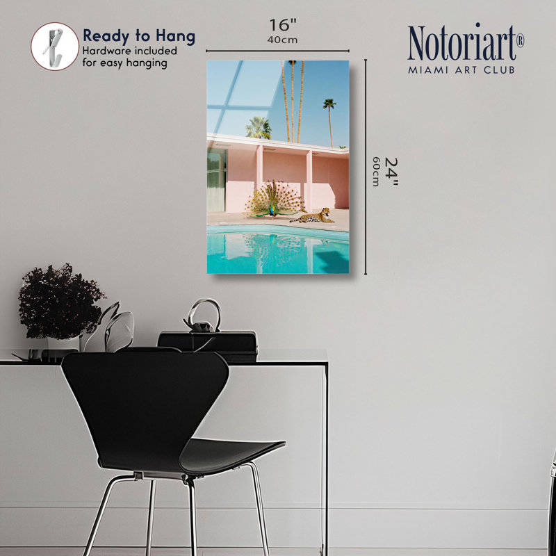 «Exotic Backyard Fantasy», impression acrylique par Notoriart, prête à être accrochée, H 24 po x l 16 po