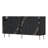 Catena Modern Anthracite Console Table, 100% Melamine Coated Particle Board | Wall-Mountable Design with Multiple Shelves | Stylish Silver Accents | Ideal for Living Room, Office & Entryway-108055473