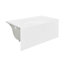 Baignoire blanche avec drain à tablier 48 "x 32" Ivy-100476998