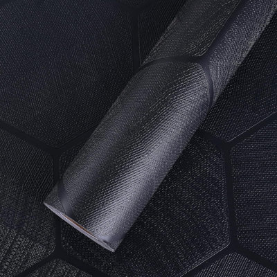 Self-Adhesive Removable Wallpaper With 3D Hexagon Geometric Embossed Texture - Waterproof, Scratch-Resistant, And Easy To Install
