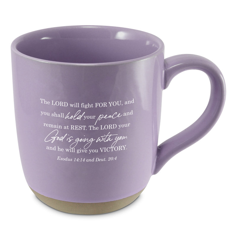 Mug Give Your Battles To God Purple