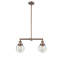 Luminaire suspendu pour îlot de cuisine 2 lumières Clementina-32985894-32985895-32985897