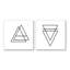 «Ink.Letter.Love» par Corey Morrow, ensemble de 2 impressions sur toile-111185778-111400192