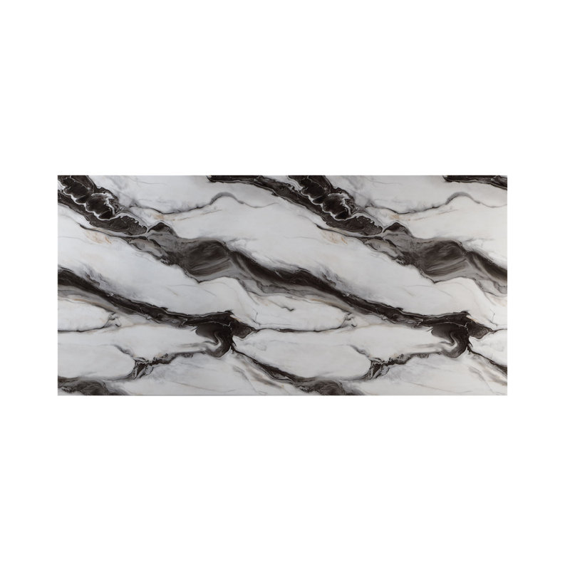 STACEY ZEBRA WHITE/BLACK DINING TABLE