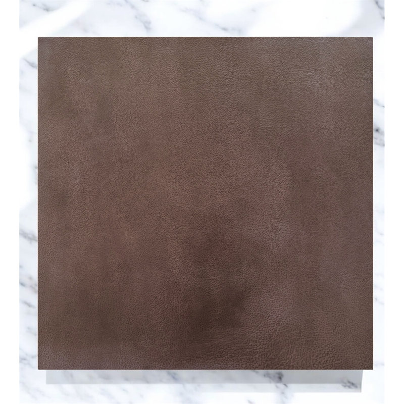 Pelle 24" x 24" Leather Looking Porcelain Tile, Brown
