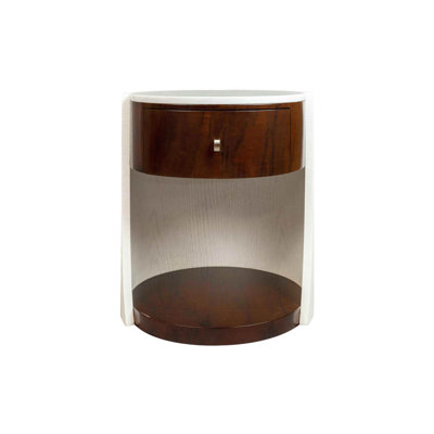 Lauber 56cm W Solid Wood Bedside Table
