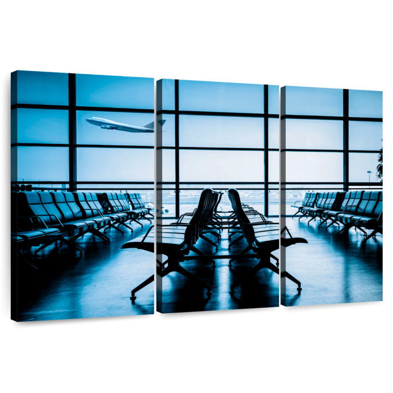 Mehar Airplane From Lounge, 42" H x 65" W