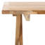 Table carrée pliante en teck massif Nilsen