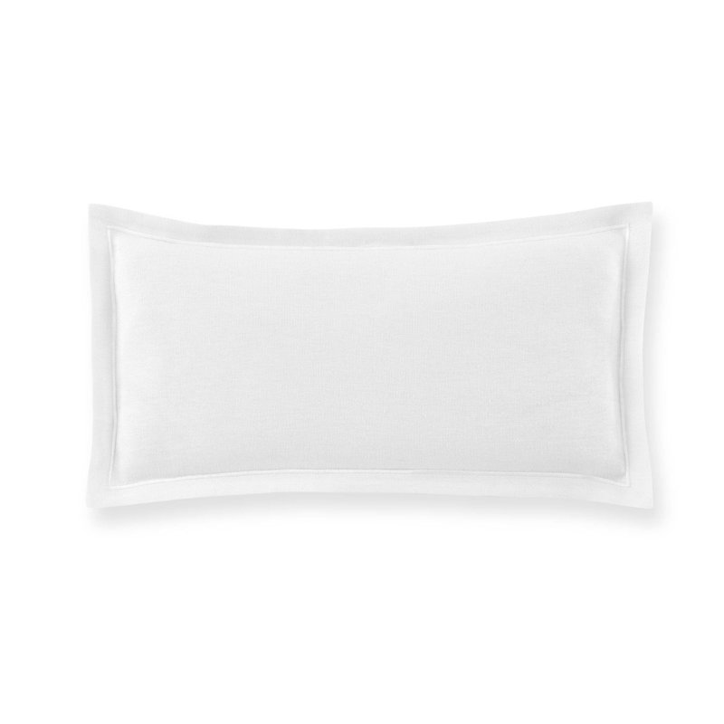 Rio Lumbar Rectangular 100% Linen Pillow Cover and Insert, White