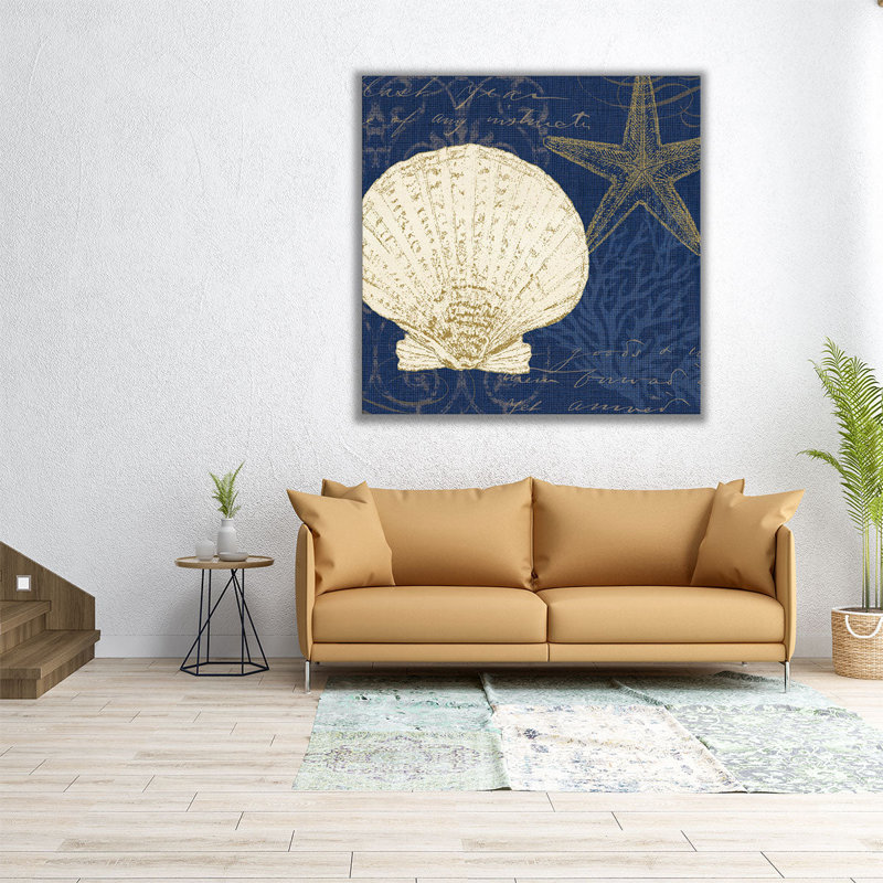 Coastal Moonlight II - Canvas Print Wall Art, 12" H x 12" W