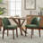 Faux Leather Dining Chairs, Modern Upholstered Chairs With Solid Wood Legs, Comfortable Mid-Back Seating For Kitchen Living Room, Easy Clean & Easy Assembly-116066609