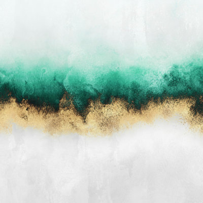 «Green and Gold Sky» par Elisabeth Fredriksson - impression sur toile tendue