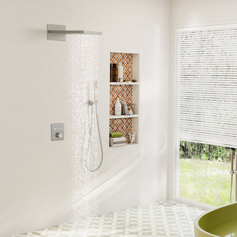 All-In-One Kit with Rough in-Valve, Brushed Nickel