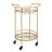 Round  Modern Industrial Metal Bar Cart