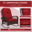 Chaise berçante en osier pour l'extérieur Outsunny-1921807128