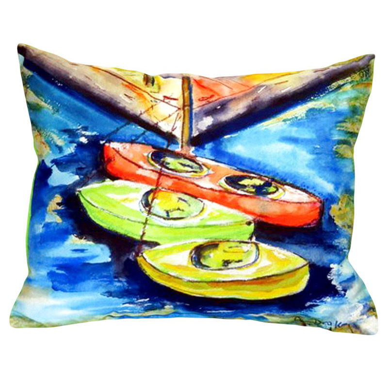 Outdoor Reversible Throw Pillow, 11" x 14"