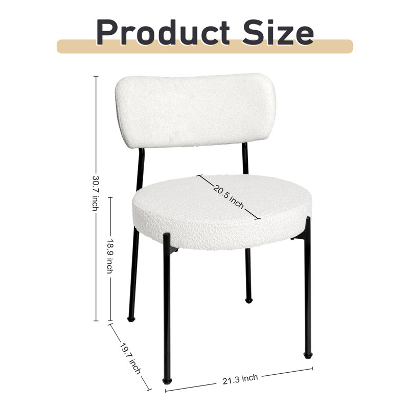 Ensemble de chaises de salle à manger rembourrées Latitude Run® Mid Century Modern