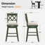 Tabouret de bar en bois massif Modern Farmhouse-1356897031-1356897024