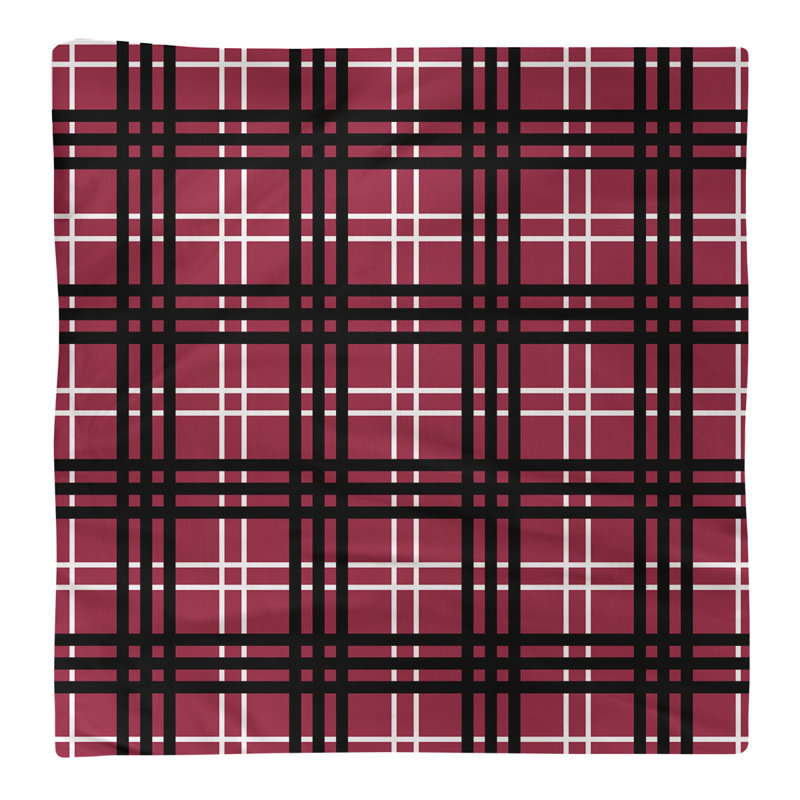 Serviette de table de luxe en Arizona, Rouge / blanc / noir, 22 po x 22 po, polyester