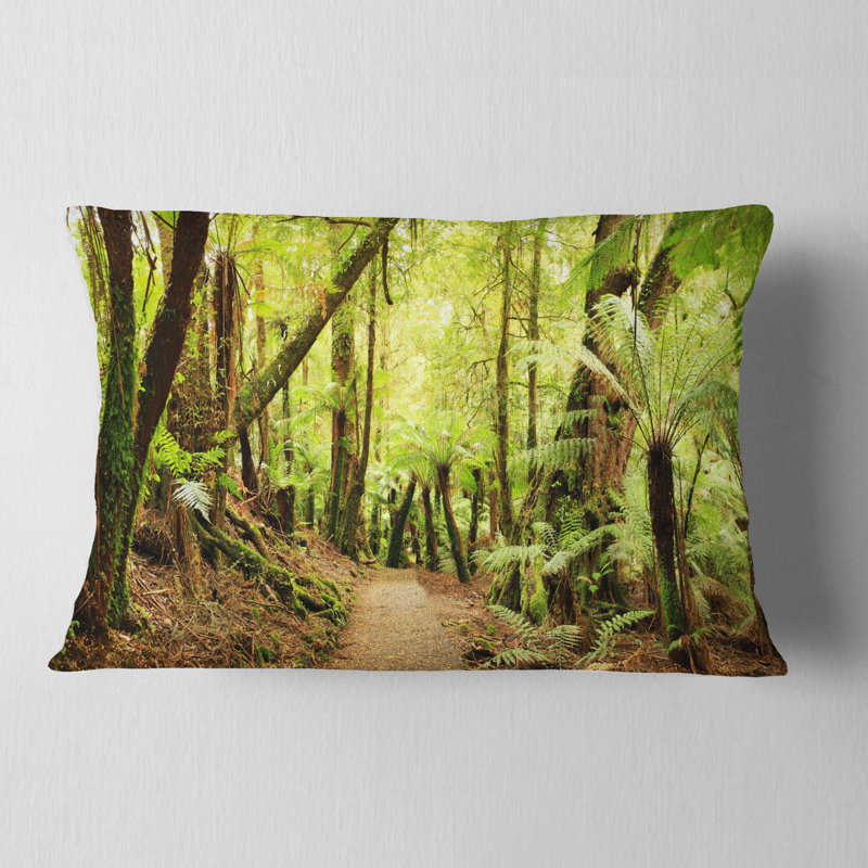 Coussin décoratif paysage de photographie rainforest