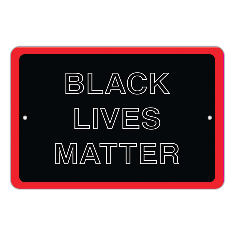 BLM Sign - Black Lives Matter/BLM10, 14" H x 10" W x 0.75" D