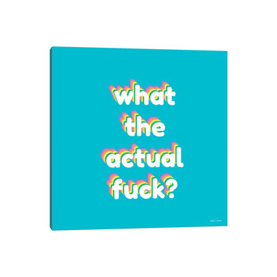WTAF 1 Piece Wrapped Canvas Wall Art