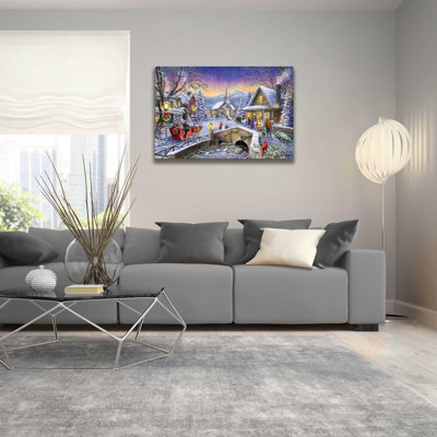 «Christmas Village Glow» par Ali Corti - impression sans cadre