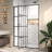 44-48" Wide X 71" High Pivot Framed Shower Door With Clear Glass