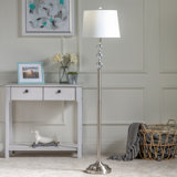 Catania 61'' Brushed Traditional Floor Lamp