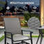 Fauteuil oscillant en osier, pivotant en rotin, gris