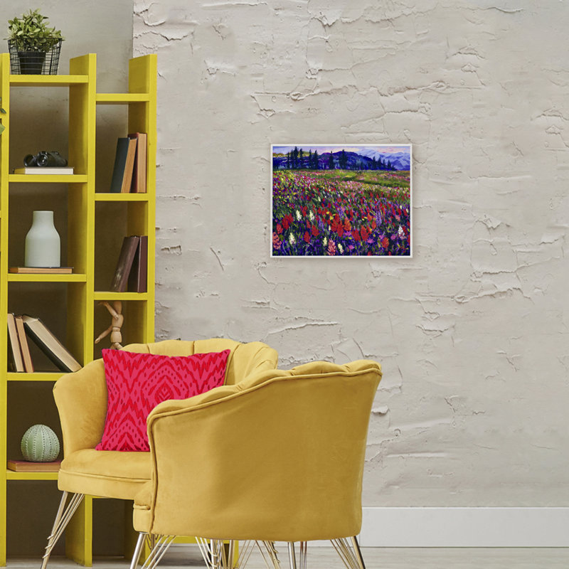 Giclée encadrée Roadside Rhyth Meadow, design par Lee Ann Zirbes, H 16 po x l 20 po