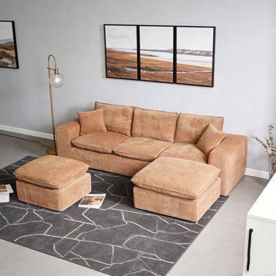 Canapé modulaire en L 107 po
