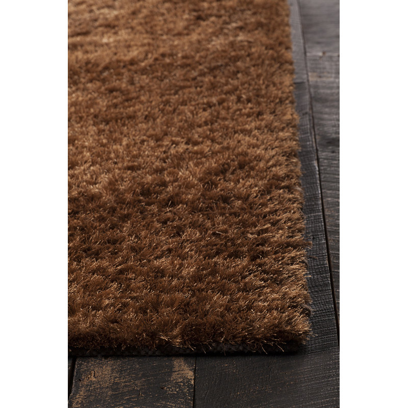 Tapis brun tissé à la main Janey, 5 pi x 7 pi 6 po