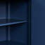 Navy Blue Sideboard With Captivating Geometric Patterns And Retro Metal Handles Timeless Elegance In Blue, Designs, Vintage Handles,-1842537739