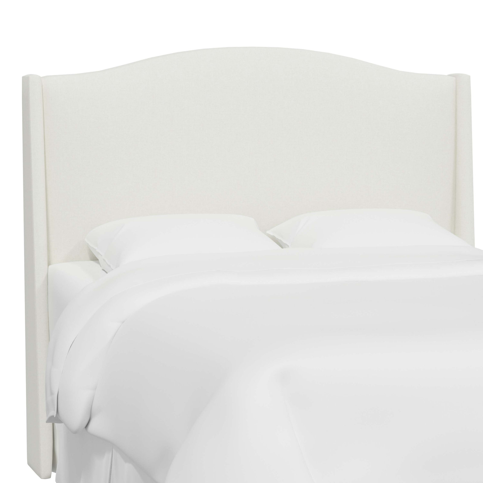 Byrd Cotton Headboard, Zuma White Textured Linen, King