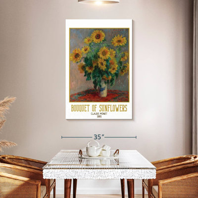 Affiche de l'exposition Bouquet de tournesols Monet