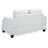 Charming Transitional Loveseat In White