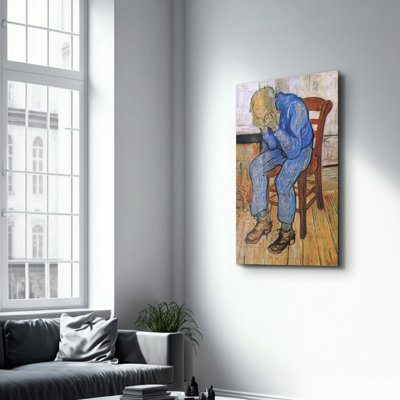 Peinture murale élégante en verre trempé 18,1 po x 28,3 po | 100% verre trempé, épaisseur: 0,16 pouce | Imprimé UV pour des couleurs éclatantes et une durabilité | Parfait pour la décoration intérieure et l'esthétique moderne