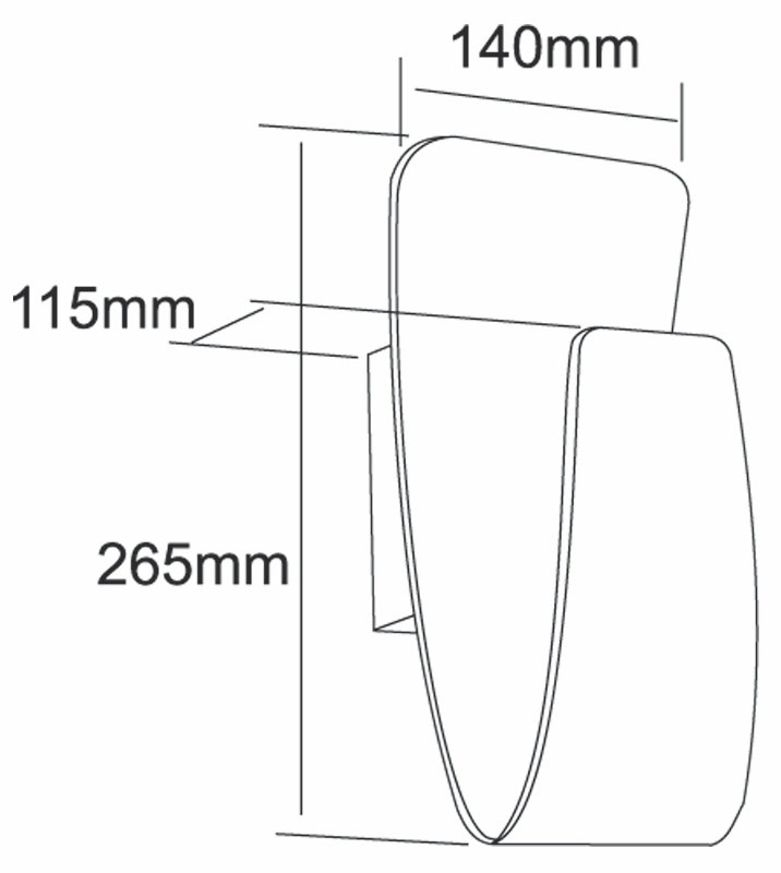 Canopus LED Flush Mounted Sconce, Weiß
